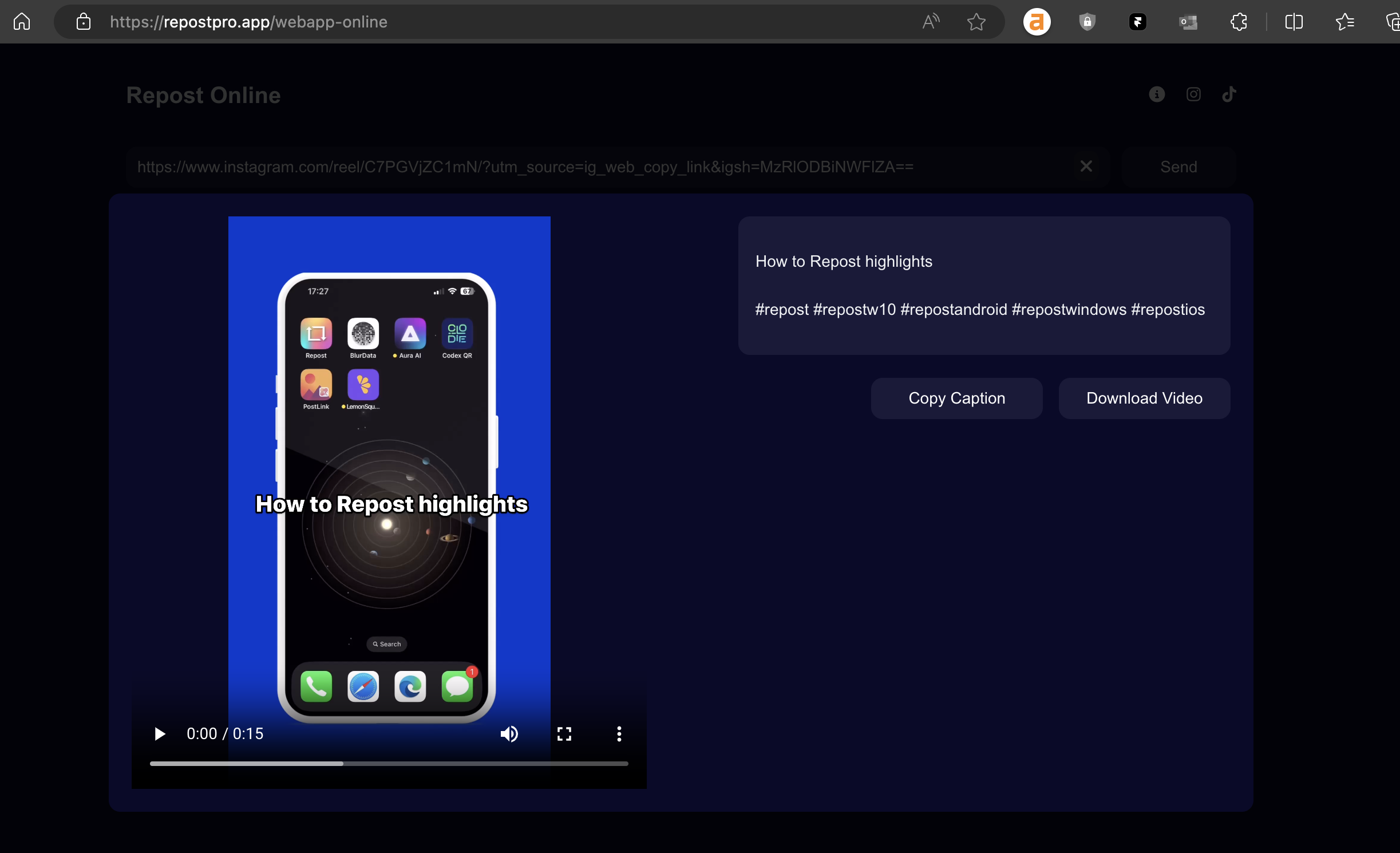 Simplifying Instagram: How to Easily Copy Captions for free